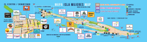 Isla Mujeres Map